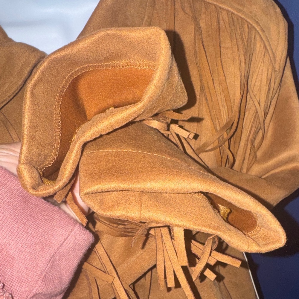 Sportelle-NWT Women's Cognac Fringe Jacket Size Large - Picture 12 of 17